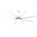 Dextrus 60 in Modern LED Outdoor/Indoor Ceiling Fan with Remote Control